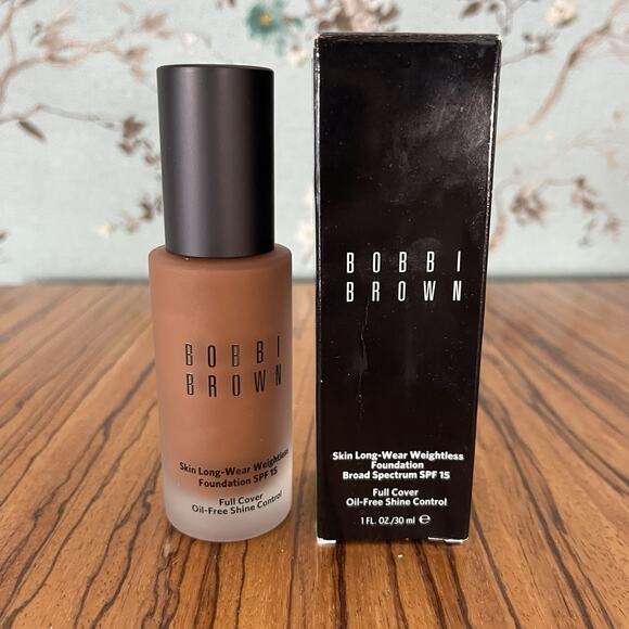 Bobbi Brown Skin Long-Wear Weightless Foundation C-096 Cool Walnut SPF 15 - Picture 1 of 5